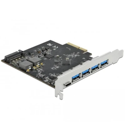 Afbeelding van Delock PCI Express x4 Karte zu 1 x USB Type C™ + 4 Typ A Sup
