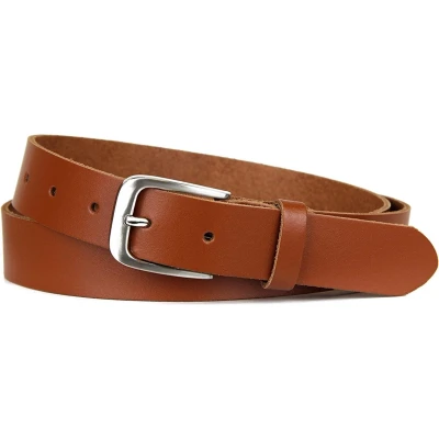 Afbeelding van Fana Belts Leren Riem Cognac Heren/Dames Grote Maten Taillemaat 130 Lange Riemen XXL