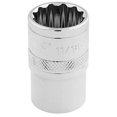 Afbeelding van DRAPER h af/B HI TORQ 12 POINT SOCKET, blauw, 11/16 inch