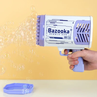 Afbeelding van light up Bazooka bellenblaas pistool / TOYC
