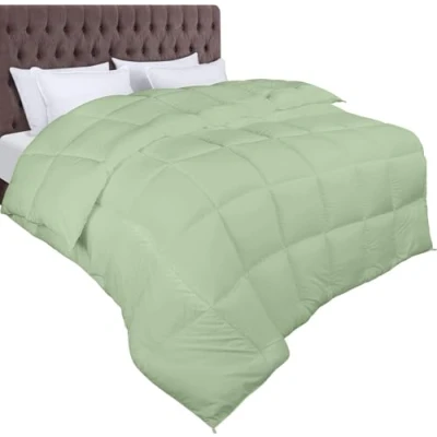 Afbeelding van Utopia Bedding Dekbed 155x220 cm, 370 GSM Microvezel met hoeklabels Donzen Alternatief (Saliegroen)
