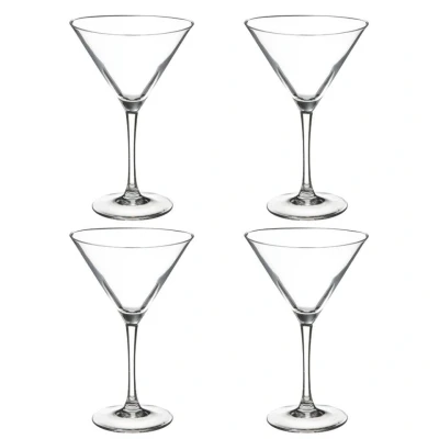 Afbeelding van Orange85 Martini Glazen Transparant 4 Stuks 300 ml Cocktail Set