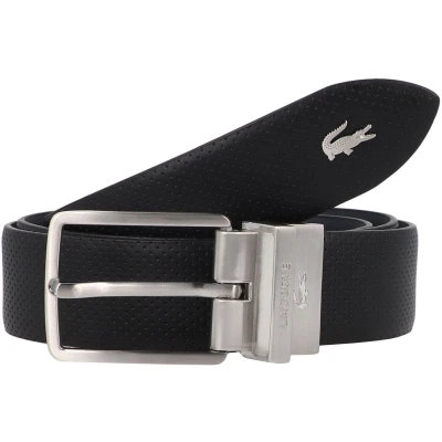 Afbeelding van Lacoste Riem, Heren, Maat: 120, Noir marine