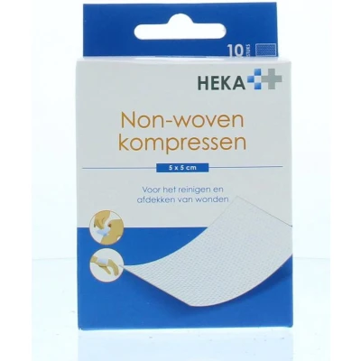 Afbeelding van Heka Kompres non woven 5 x cm steriel 10 stuks