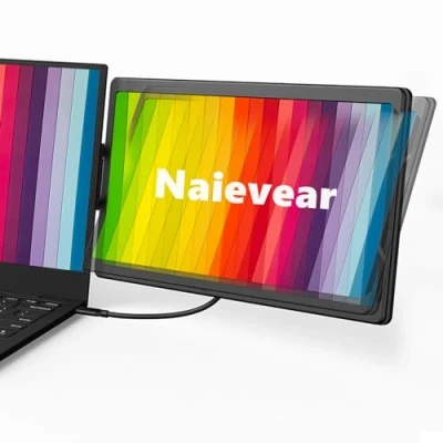 Afbeelding van Naievear Draagbare Monitor, 13.3 inch 1920x1080P FHD IPS Laptop het Schermmonitor Met HDMI/Type C/USB C, Tweede Scherm Voor Laptop/Pc/Mac/PS3/4/5/Xbox/Telefoon