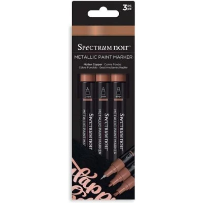 Afbeelding van Spectrum Noir Acrylic Paint Marker Metallic sets (3st) Molten Copper