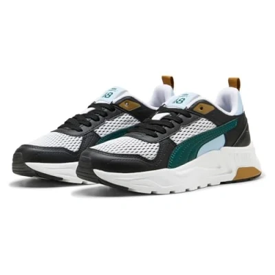 Afbeelding van PUMA Trinity 2 LT Run Fun Jr Unisex Sneakers White Green Terrain Black