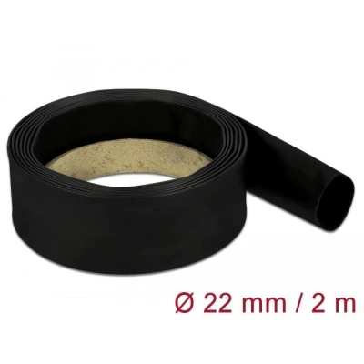 Afbeelding van Delock krimpkous 2 m x 22 mm zwart