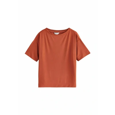 Afbeelding van Next Premium BOXY Tshirt basic, Dames, Maat: XLxR, Tobacco