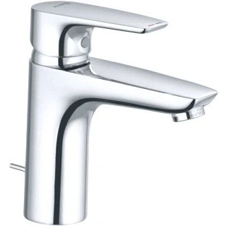 Afbeelding van Kludi pureensolid wastafelmengkraan met waste 100 chroom 342900575