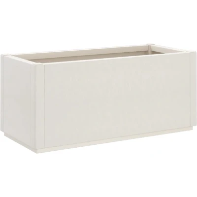 Afbeelding van Plantenbak 80x36x35 cm polypropeen wit