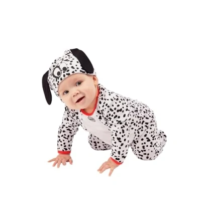 Afbeelding van Smiffys Kinder Kostuum Kids tm 1 jaar Dalmatian Baby Wit/Wit