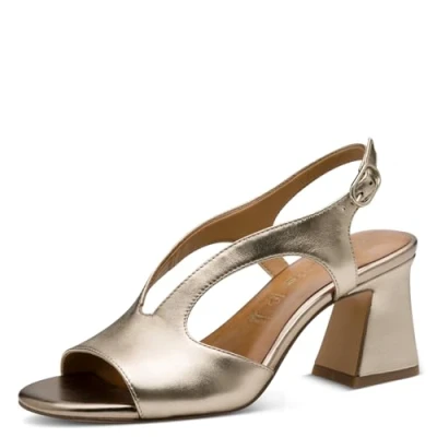 Afbeelding van Tamaris Sandalen met hoge hak, Dames, Maat: 35, Bronce Schoenen