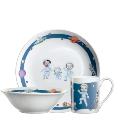 Afbeelding van Leonardo Bambini Avventura kinderserviesset 3 delig space