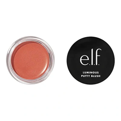 Afbeelding van e.l.f. Lichtgevende Putty Blush, To Powder Blush Met Een Shimmer Afwerking, Lichtgewicht, Bouwbare Formule, Isla Del Sol