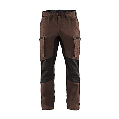 Afbeelding van Blaklader Service werkbroek met stretch 1459 1845 Bruin/Zwart D84