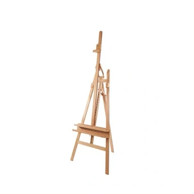 Afbeelding van Mabef M400011 schildersezel, kantelbaar, basis met dienblad, hout, 66 x 25 176 cm
