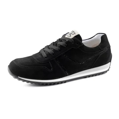 Afbeelding van Paul Green Super zachte sneakers voor dames, met uitneembaar voetbed, lage sneakers, Zwart 02x, 41 EU