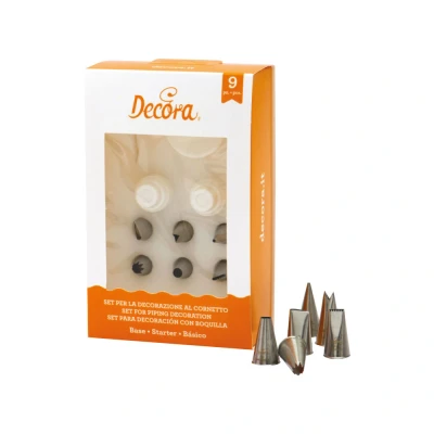 Afbeelding van Decora Spuitmondjes Set Basis 9 stuks