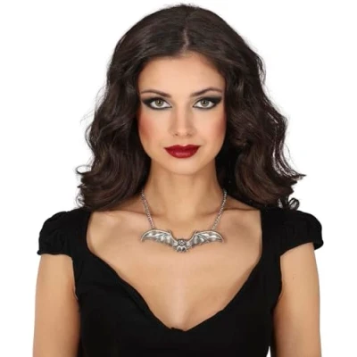 Afbeelding van Fiestas Guirca Ketting vleermuis 1 stuks 12 cm Halloween accessoires verkleden