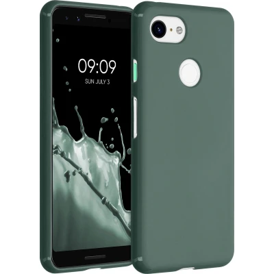 Afbeelding van kwmobile telefoonhoesje geschikt voor Google Pixel 3 Hoesje smartphone Back cover in dennengroen