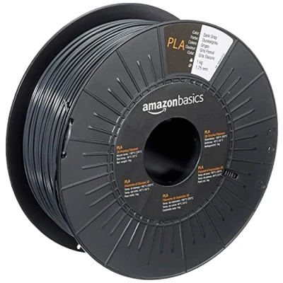 Afbeelding van Amazon Basics 3D printerfilament, PLA, 1,75 mm, donkergrijs, spoel van 1 kg