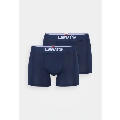 Afbeelding van 2 x Levi&#039;s Boxershort Solid Basic Organic Cotton Navy maat S