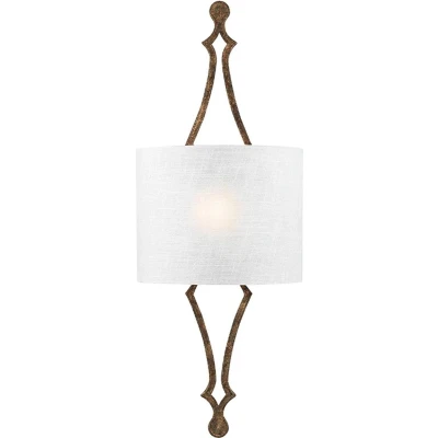 Afbeelding van Feiss LED Wandlamp Tilling 1X E27 Max 60W Distressed Gold leaf