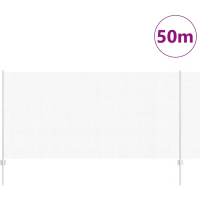 Afbeelding van vidaXL Gelaste Draadomheining met 44 U palen Zilver 1.2x50 m Staal