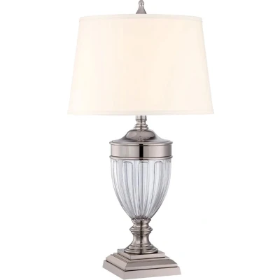 Afbeelding van Landelijke Tafellamp Steady Lighting Metaal Landelijk E27 L: 43.2cm Voor Binnen Woonkamer Eetkamer Zilver