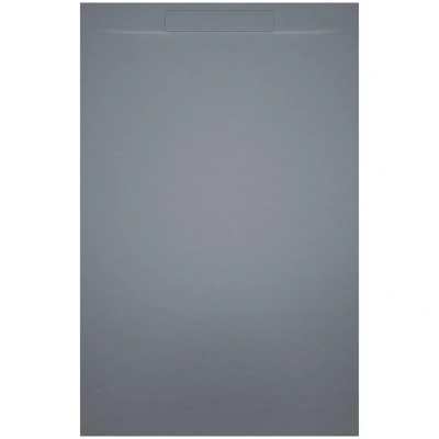 Afbeelding van Riho Isola Douchevloer 120x80x3cm Kunstmarmer Leisteen structuur mat cement grijs