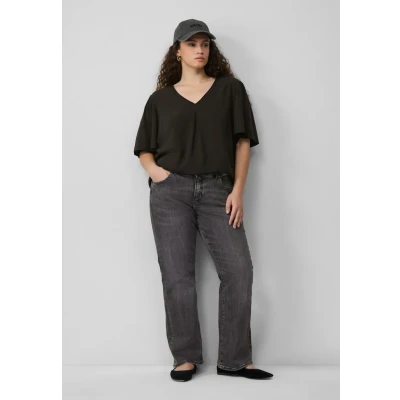 Afbeelding van QS Blouse, Dames, Maat: 44, Schwarz