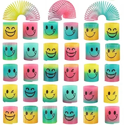 Afbeelding van 36 stuks Mini Slinky Regenboog Springs Speelgoed voor Kinderen Party Bag Fillers, Xndryan Kleine Lente Pinata Gunsten Kous Vulstoffen Jongens Meisjes, School Rewards, Klasse