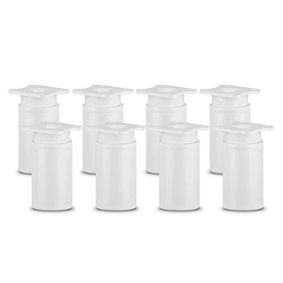 Afbeelding van sossai® design meubelpoten MFR1 set van 8 in hoogte verstelbaar Rond profiel: 40 x mm Kleur: wit Hoogte: 60 (+ 20 mm) Inclusief hoogwaardige houtschroeven