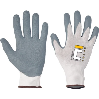 Afbeelding van Cerva RUFUS handschoen nylon nitril 01080038 12 stuks Wit 8