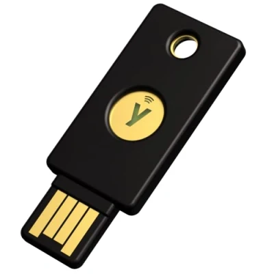 Afbeelding van Yubico Security Key NFC Zwart Twee factor authenticatie (2FA) Beveiligingssleutel USB A of
