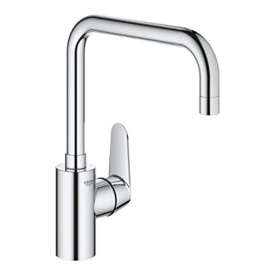 Afbeelding van Grohe eurodisc cosmopolitan keukenmengkraan eengreeps 307mm hoogte 223mm uitloop hoog draaibaar chroom 32259003