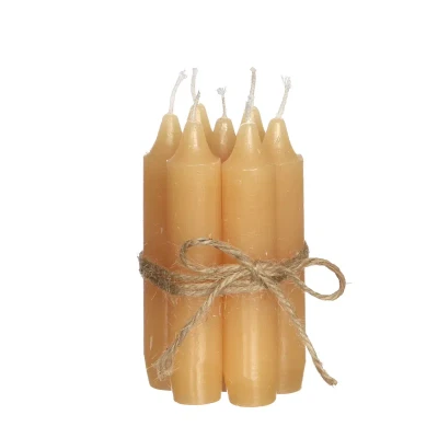 Afbeelding van Diner kaarsen set 7 stuks H. 11 cm honing Hortus