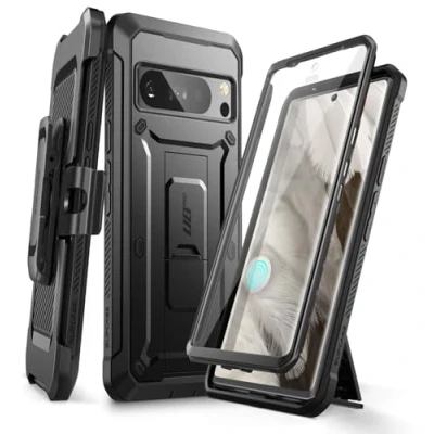 Afbeelding van SUPCASE Unicorn Beetle Pro Hoesje Geschikt voor de Google Pixel 8 Stofdichte Case Met Ingebouwde Screenprotector Full Protect valbescherming Holster en Kickstand Zwart