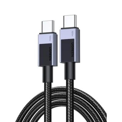 Afbeelding van UGREEN 100W USB C kabel PD 3.0 oplaadkabel naar snellaadkabel 5A/20V compatibel met iPhone 15, M3 MacBook Pro/Air, iPad Air/Pro 2024, Galaxy S24 Ultra A55 Pixel 8a Steam Deck enz. (3m)