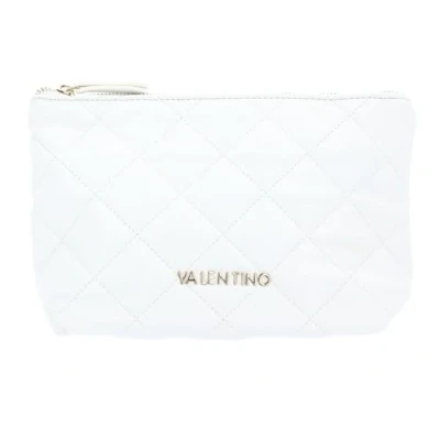 Afbeelding van VALENTINO Toilettas Ocarina Soft Cosmetic Case Bianco Wit