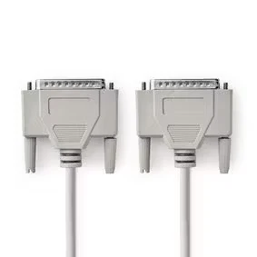 Afbeelding van RS232 kabel Nedis 2 meter (D sub 25 pins naar D pins)