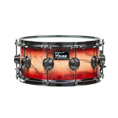 Afbeelding van Fame Fortress Snare 14&quot;x6,5&quot; Red Burst drum