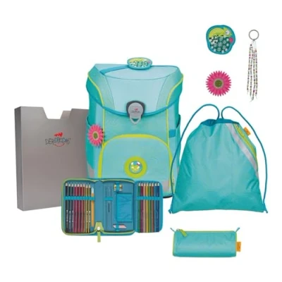 Afbeelding van DerDieDas ErgoFlex Easy LED Schooltas set 5 delig