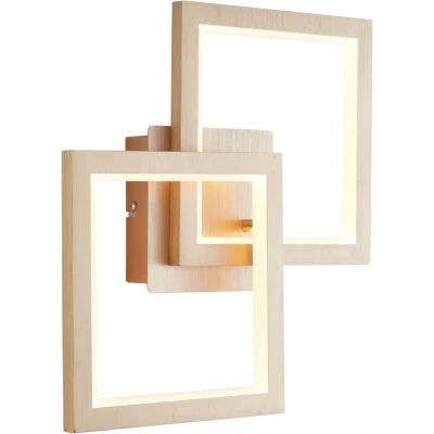 Afbeelding van BRILLIANT lamp, Gwyn LED wand en plafondlamp alu / goud, metaal kunststof, 1x 18W geïntegreerd, (950lm, 3000K), A