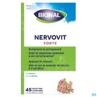 Afbeelding van Bional Nervovit Forte Supplement Voor rust en ontspanning tegen stress 45 tabbletten