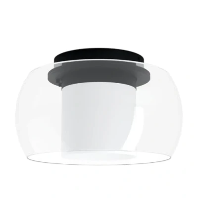 Afbeelding van EGLO Briaglia C Plafondlamp LED Ã ̃ 40 cm Zwart/Wit Dimbaar