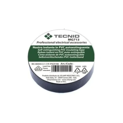 Afbeelding van PVC Insulation Tape 0.13mm Thickness 15mm x 10m Black VDE Certified Waterproof Heat Resistant Self Adhesive Perfect for repairing bonding electrical work