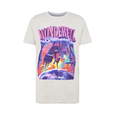 Afbeelding van Mister Tee Wonderful Tshirt print, Heren, Maat: Medium, Lightasphalt
