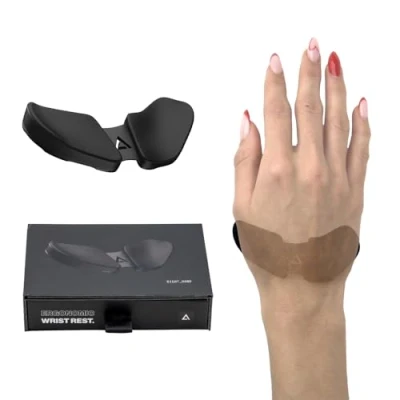 Afbeelding van DELTAHUB Carpio 2.0 Rechtshandige, echt ergonomische polssteun voor muis, carpaal tunnelondersteuning, pijnverlichting, anti vermoeidheid, gemakkelijk glijden, slank, kantoorcomputer, laptop, gaming